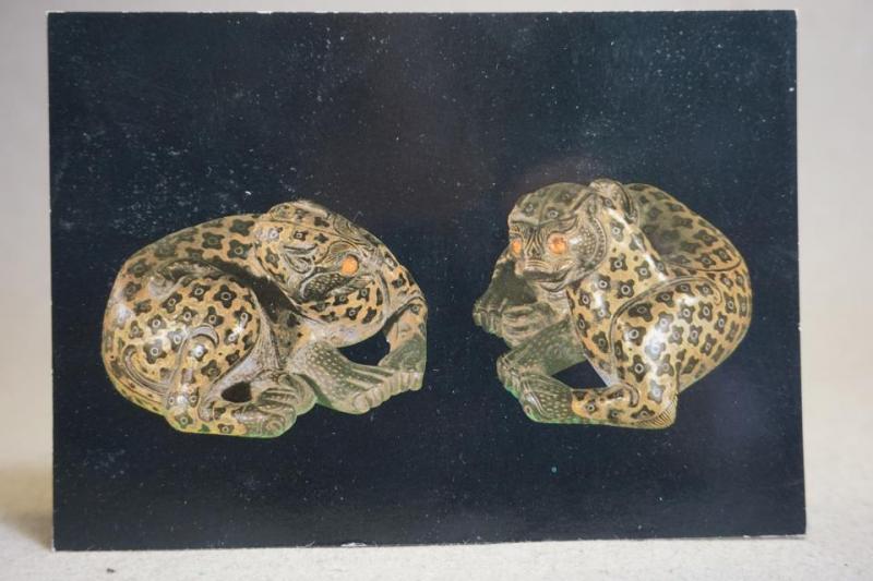 Kina konst Leopard Oskrivet vykort av fin konst
