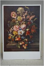 Blommor Gammalt oskrivet vykort av Rachel Ruysch