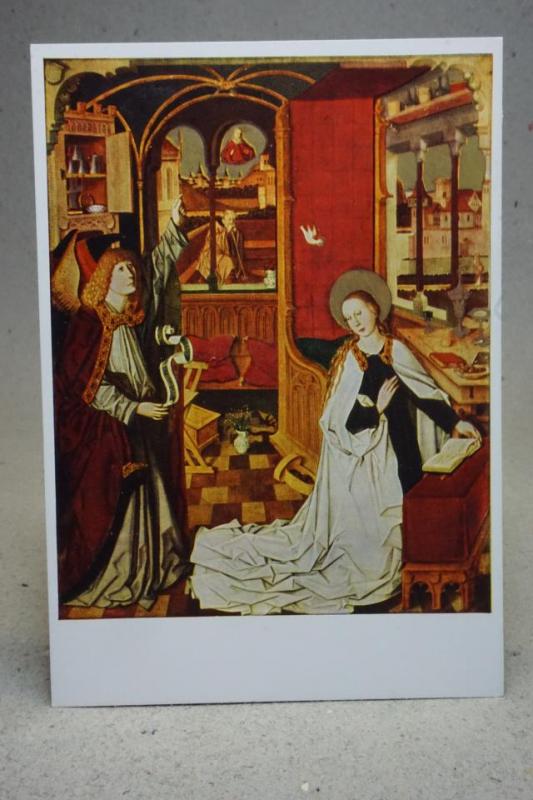 The Annunciation - Unbekannter Meister - Gammalt oskrivet vykort