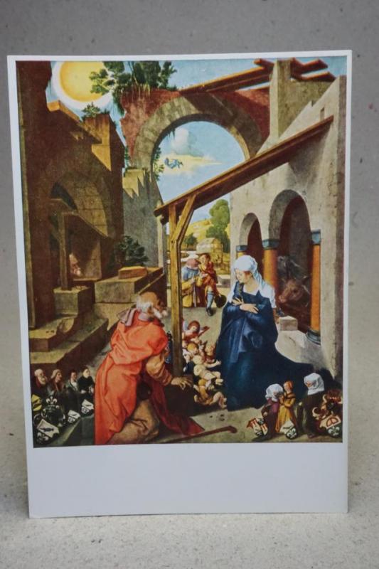 The Nativity - Albrecht Dürer - Gammalt oskrivet vykort