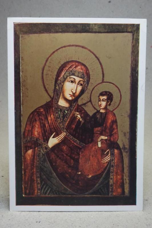 Madonna med barnet - Italo-Byzantinische Schule  - Gammalt oskrivet vykort