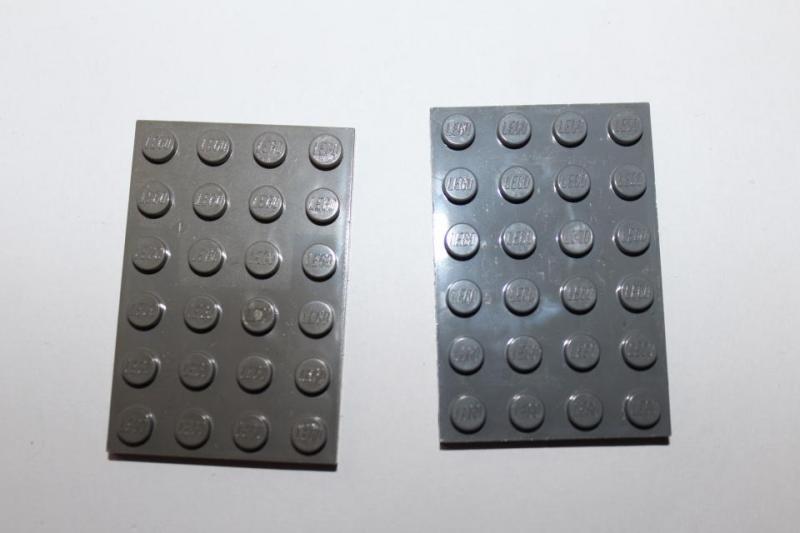 Lego 2 gråa  smala platta   Lego (YX) 
