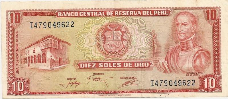 Peru - 10 Soles de Oro - 1976 (5 M2)