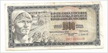 Jugoslavien - 1000 Dinar - 1981 (7 M1)