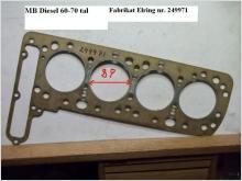 Toppackning Mercedes OM615 Diesel 1968-85. Elring # 249.971