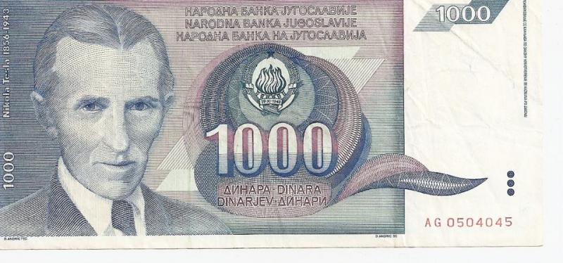 Jugoslavien - 1000 Dinar - 1991 (10 M1)