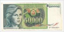 Jugoslavien - 50000 Dinar (10 M1)