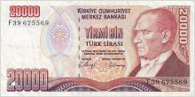 Turkiet - 20 000 Lirasi - 1970 (10 M1)