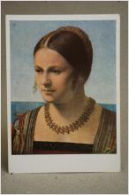 Dürer Porträtt av ung kvinna Äldre  oskrivet vykort 