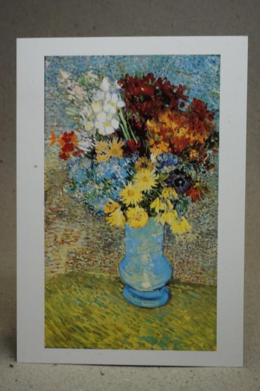 Vincent Van Gogh - Fleurs Dans un Vase Bleu -  ( Kommer från ett äldre kortlager 1950-1980-talet )
