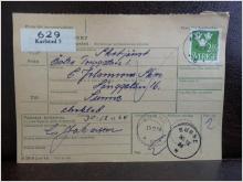 Frimärken  på adresskort - stämplat 1964 - Karlstad 5 - Sunne