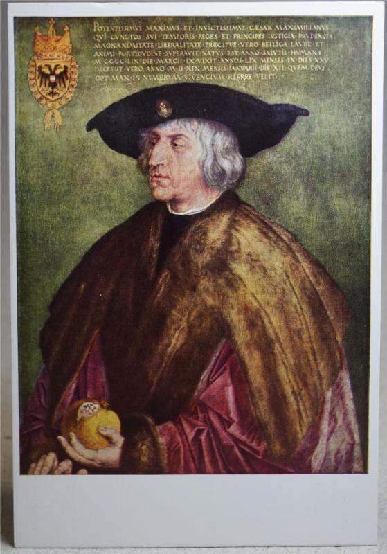 Porträtt - Kaiser Maxmillian I  - Gammalt oskrivet vykort