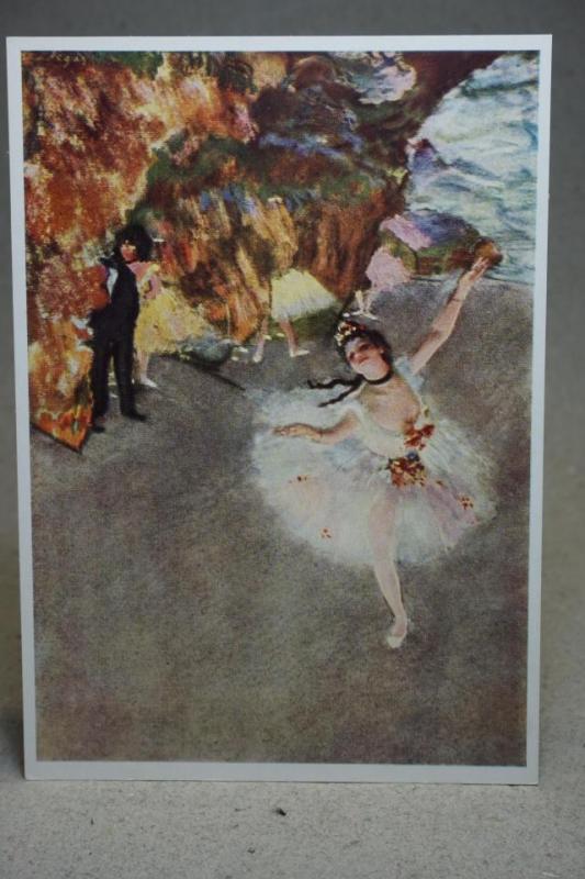 Edgar Degas Ballerina Oskrivet vykort på fin konst