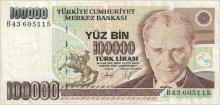 Turkiet - 100 000 Lirasi - 1970 (12 M1)