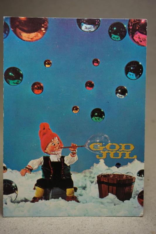 Norge Julkort - Skrivet äldre vykort - Fint stämplat Halden 1970 