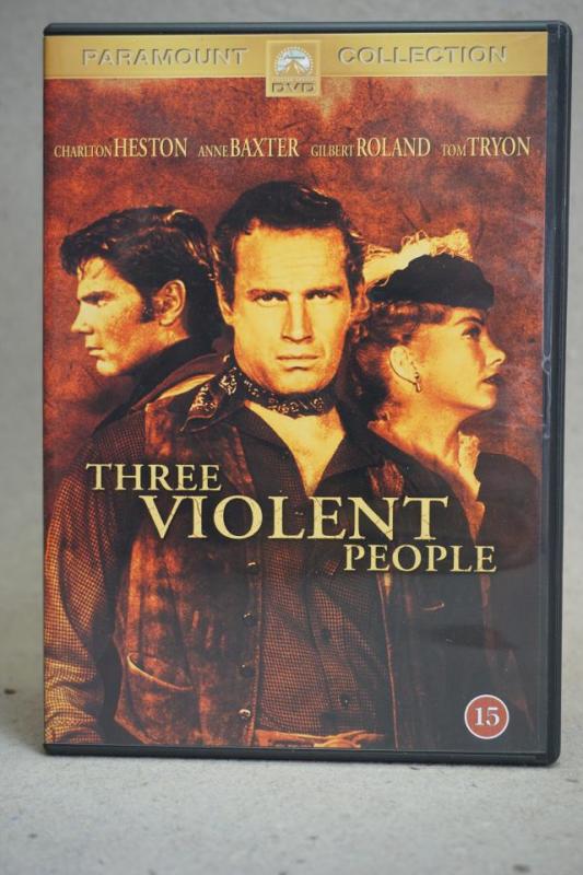  DVD Film - Three Violent People - Western 1957 - Charlton Heston, Anne Baxter m.fl.