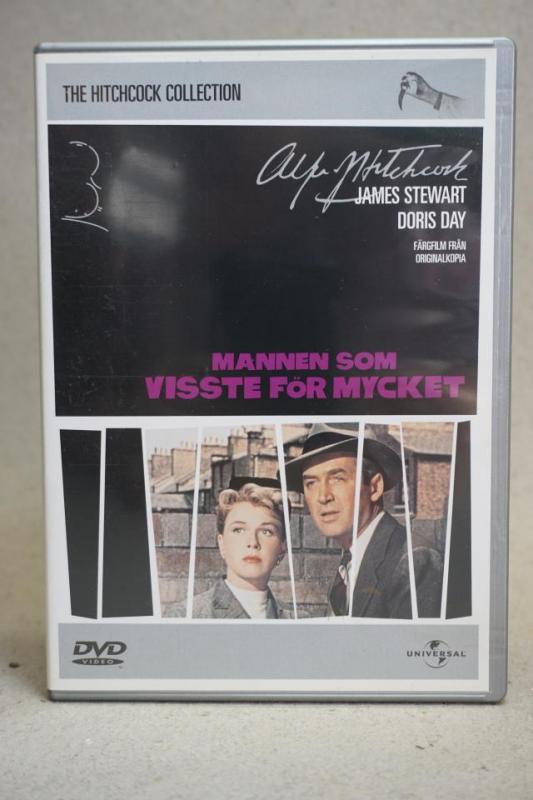 DVD Film - Mannen som visste för mycket - Thriller - Jamed Stewart och Doris Day