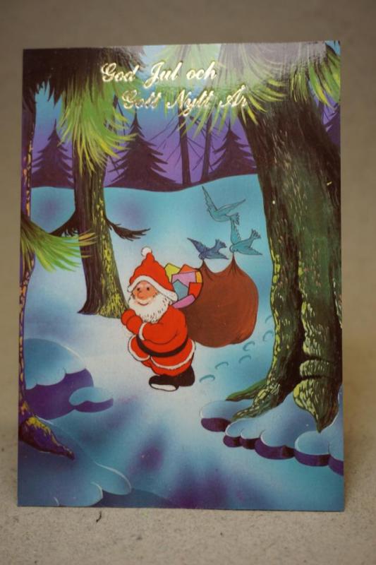Julkort - Tomten - Oskrivet vykort