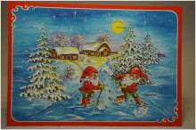 Julkort  - Ingrid Elf - Snöskottning - Oskrivet