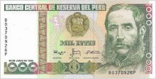 Peru - 1000 Intis - 1988 (1 M1)