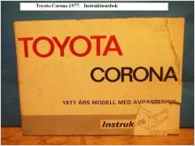 Toyota Corona 1977. Instruktionsbok