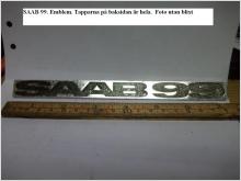 SAAB 99. Emblem. Tapparna på baksidan är hela