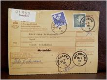 Frimärke  på adresskort - stämplat 1968 - Tandsbyn - Mölnbacka