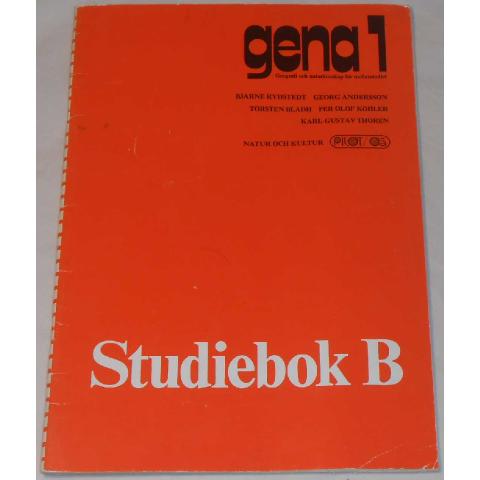 gena 1 Studiebok B av Rydstedt, Andersson, Bladh, Köhler & Thorén; från 80-talet