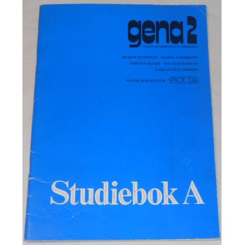 gena 2 Studiebok A av Rydstedt, Andersson, Bladh, Köhler & Thorén; från 80-talet