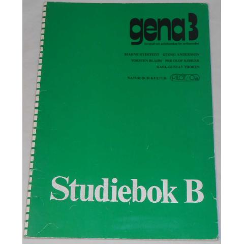 gena 3 Studiebok B av Rydstedt, Andersson, Bladh, Köhler & Thorén; från 80-talet