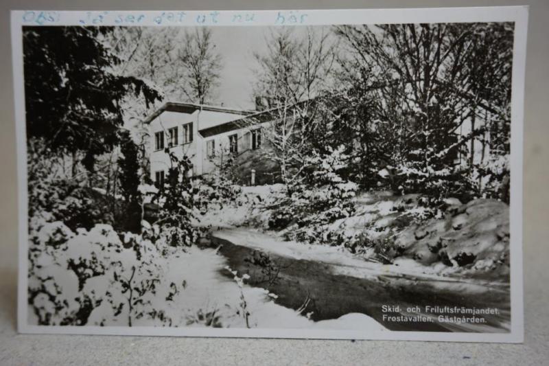 Frostavallen - Gästgården - Skid och Friluftsfrämjandet 1958 - Gammalt Vykort