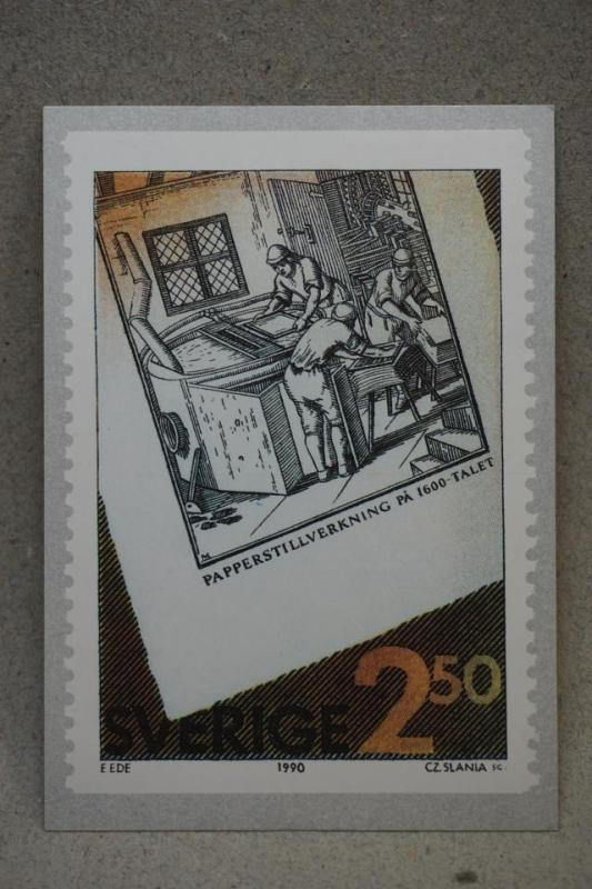 Stockholm 1991 - stämplat vykort