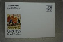 2 vykort  - Postens Tryckeri Svensk Form 1994 och Ung 1985