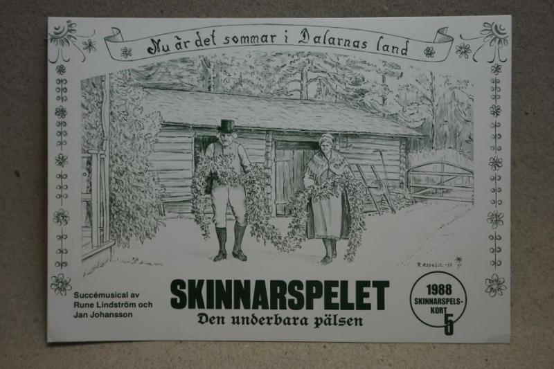 Skinnarspelet Dalarna  - Fint stämplat 26.6 1988