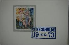stämplat frimärke Gåslisa 15 -12 1973