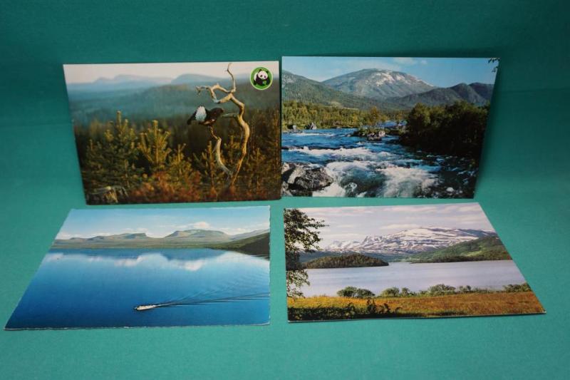 4 vykort - blandat - se bild 