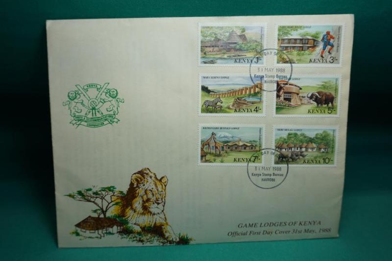 Kenya 6 Stämplade frimärken 1988 - FDC