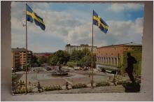 Göteborg Vy över götaplatsen äldre vykort