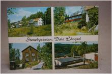 Dals Långed Stenebyskolan flerbild  - Äldre vykort