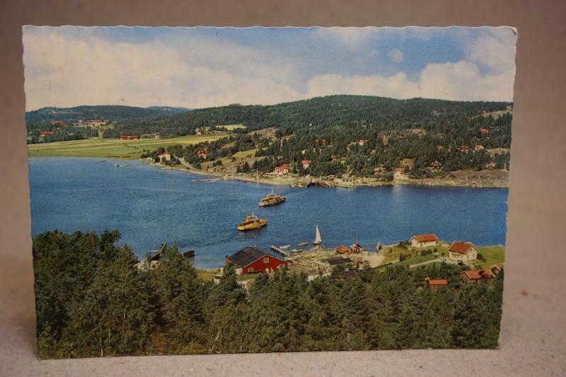 Nötesund och Sundsandvik Färjeläge - Gammalt vykort 1961