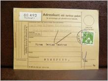 Frimärken på adresskort - stämplat 1962 - Karlstad 1 - Munkfors  