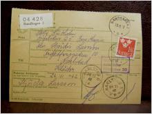 Frimärken på adresskort - stämplat 1962 - Bandhagen 2 - Karlstad