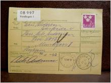 Frimärken på adresskort - stämplat 1962 - Bandhagen 1 - Munkfors 1