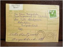 Frimärken på adresskort - stämplat 1962 - Skövde 1 - Borgviksbruk