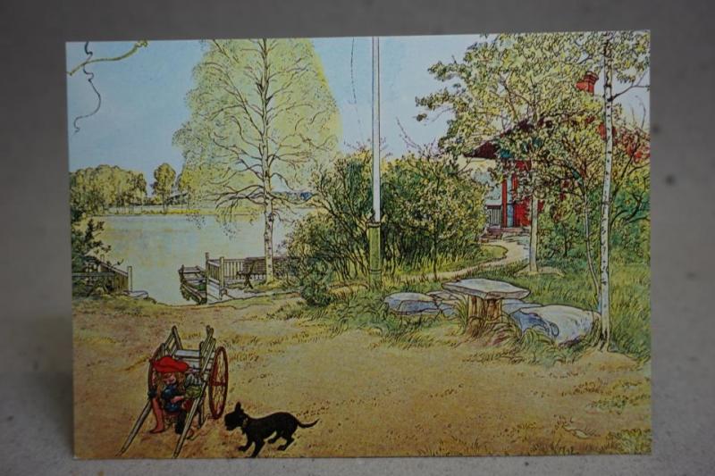 Carl Larsson - oskrivet äldre vykort 