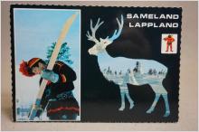 Lappland Same - skrivet äldre vykort 1980-talet