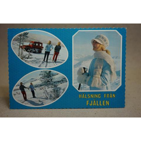 Lappland - skrivet äldre vykort 1980-talet