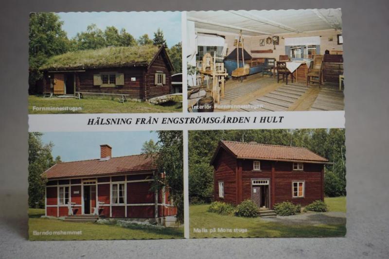 Engströmsgården i Hult Småland Flerbild Oskrivet äldre vykort