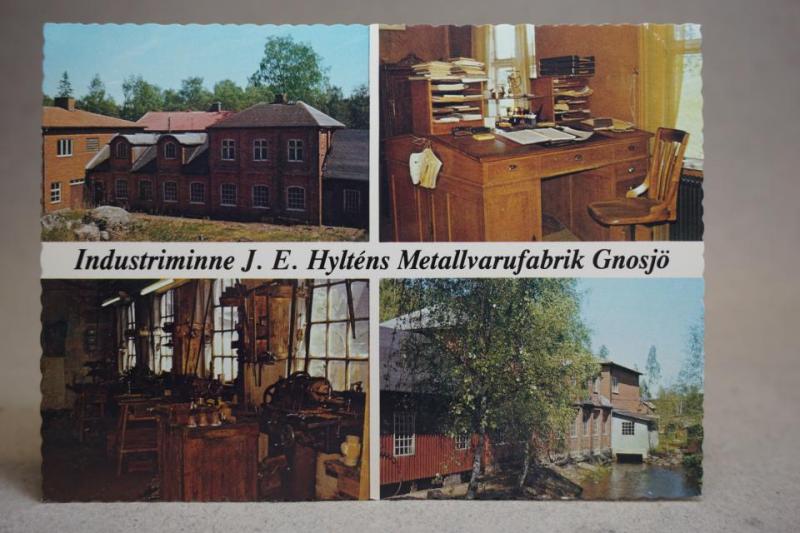 Industriminne Hylténs Metallvarufabrik Gnosjö Småland Flerbild äldre vykort