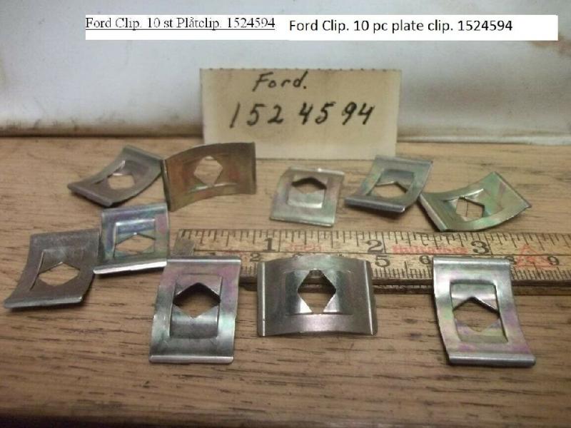 Ford Clip. 10 st plåt clip. 1524594